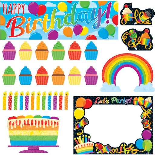 Trend Rainbow Birthday Wipe-Off Learning Set