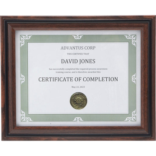 Advantus Certificate Frame