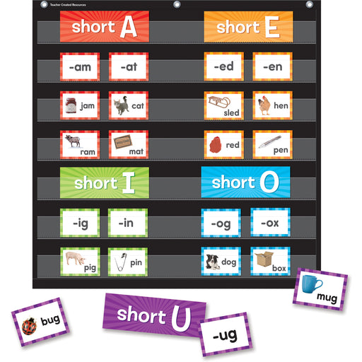 Teacher Created Resources Short Vowels Pocket Chart Cards