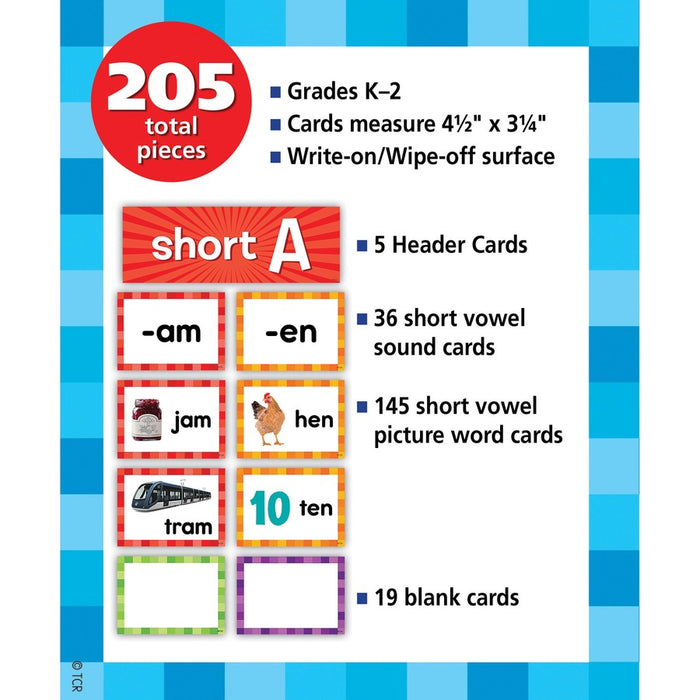 Teacher Created Resources Short Vowels Pocket Chart Cards
