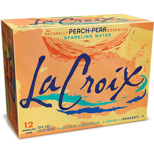LaCroix Peach-Pear Flavored Sparkling Water