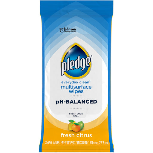 Pledge PH Balanced Multisurface Cleaner Wipes