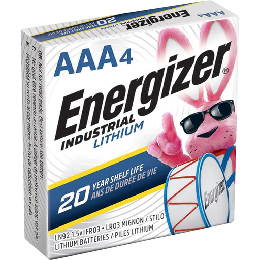 Energizer Industrial AAA Lithium Battery 4-Packs