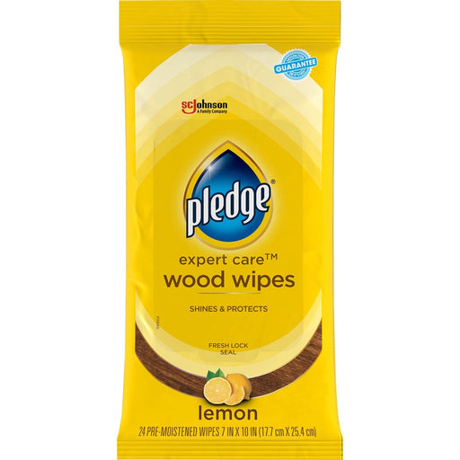 Pledge Lemon Enhancing Polish Wipes