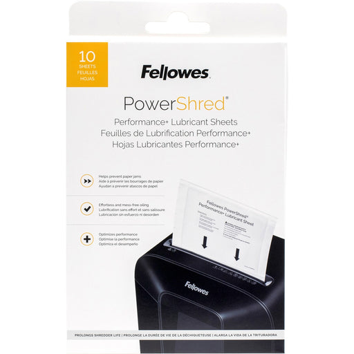 Fellowes Powershred Performance+ Lubricant Sheets