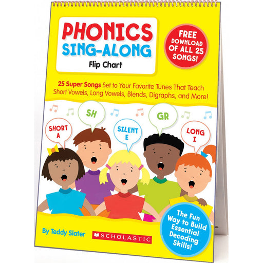 Scholastic K-2 Phonics Sing-Along Flip Chart