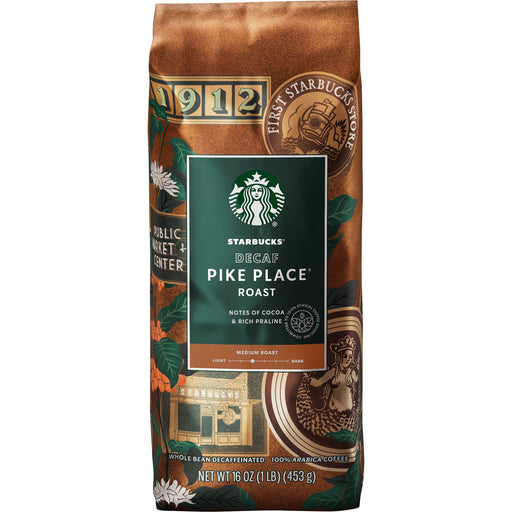 Starbucks Pike Place Decaf Whole Bean Coffee