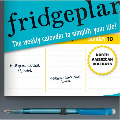 Blueline Fridgeplanner Weekly Magnet Calendar