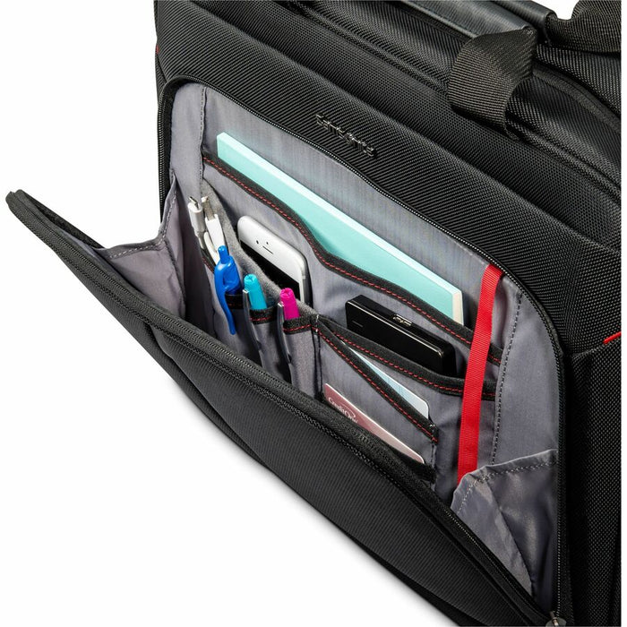 Samsonite Xenon 4.0 Carrying Case (Briefcase) for 12.9" to 15.6" Notebook, Tablet, Travel, Electronics - Black