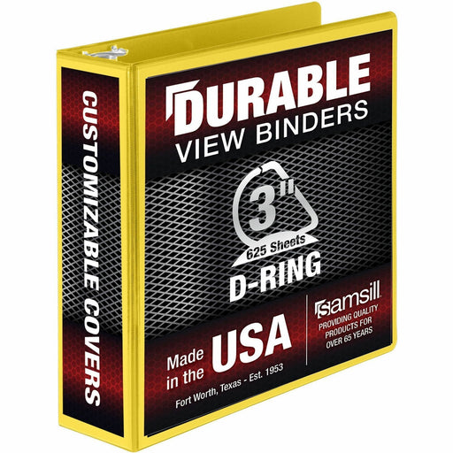 Samsill Durable Three-Ring View Binder