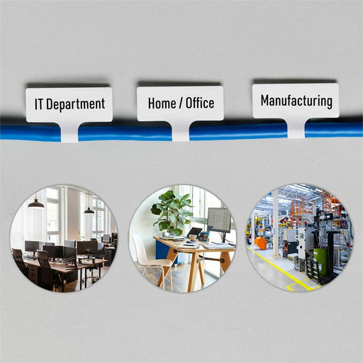 Avery® Cable Labels, T-Style, 1.25" x 2" , 300 Total (61539)