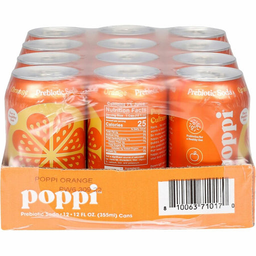 Poppi Orange-Flavored Prebiotic Soda