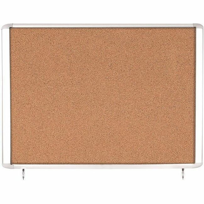 MasterVision Water-Resistant Enclosed Corkboard