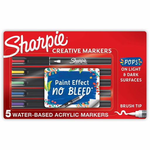 Sharpie Creative Markers, Water-Based Acrylic Markers, Brush Tip