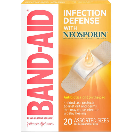 Band-Aid Adhesive Bandages Infection Defense with Neosporin
