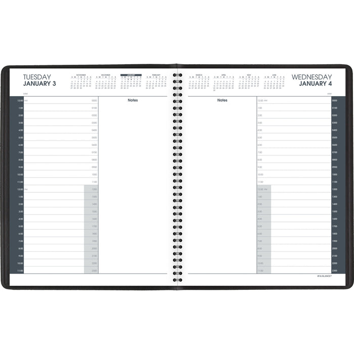 At-A-Glance 24 Hour Daily Appointment Book