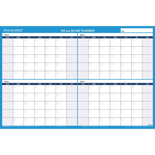 At-A-Glance 90/120-Day Erasable Wall Planner