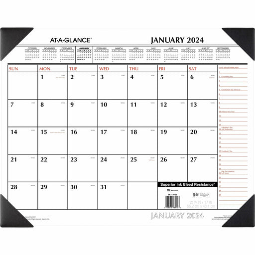 At-A-Glance Monthly Desk Pad