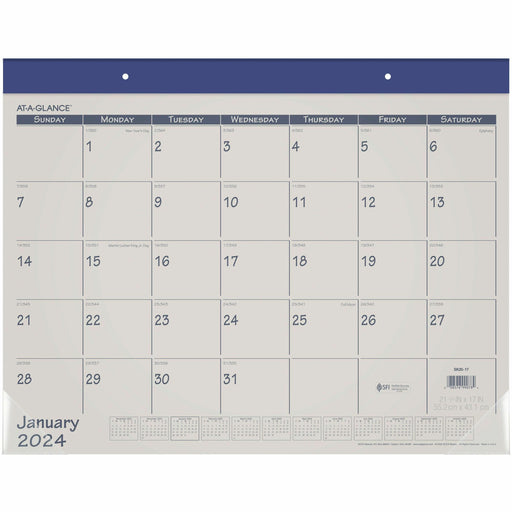 At-A-Glance Fashion Color Monthly Desk Pad
