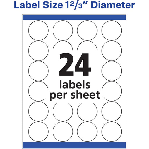 Avery® Round High Visibility Labels