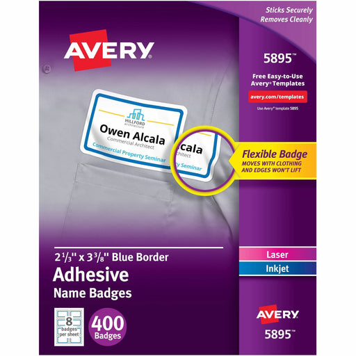 Avery® Adhesive Name Badges