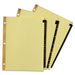 Avery® Preprinted Tab Dividers - Gold Reinforced Edge