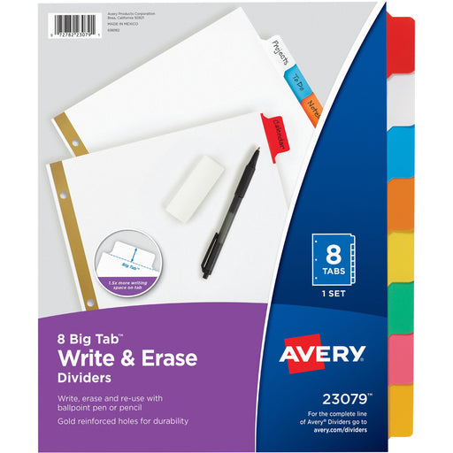 Avery® Big Tab Write & Erase Dividers