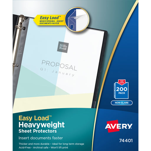 Avery® Non-Glare Heavyweight Sheet Protectors
