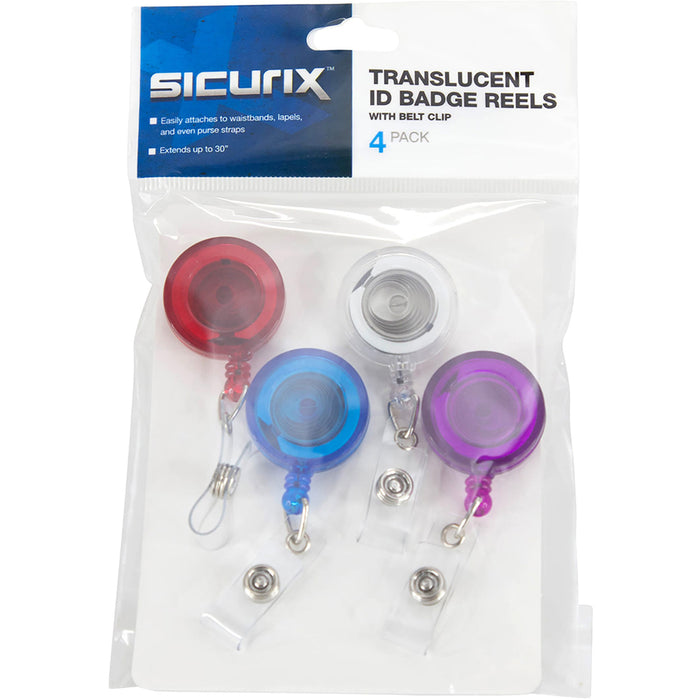 SICURIX ID Card Reel With Belt Clip