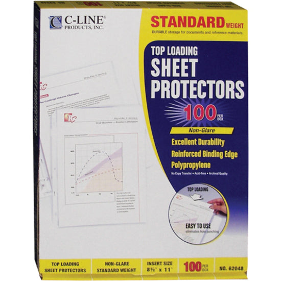 C-Line Standard Weight Poly Sheet Protectors