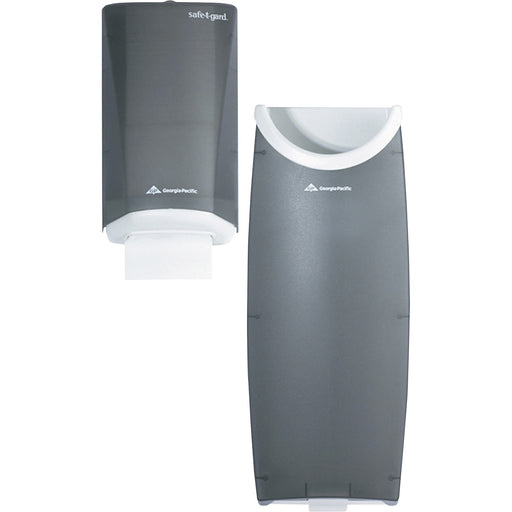 Safe-T-Gard® Door Tissue Dispenser/Trash Receptacle