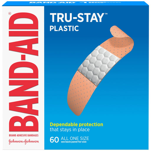 Band-Aid Tru-Stay Plastic Strips Adhesive Bandages