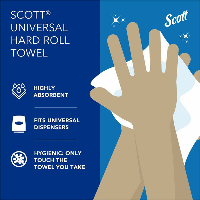 Scott Essential Universal Hard Roll Towels with Absorbency Pockets