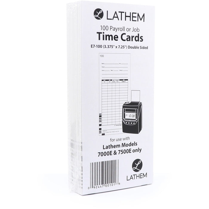 Lathem 7000E Double-Sided Time Cards