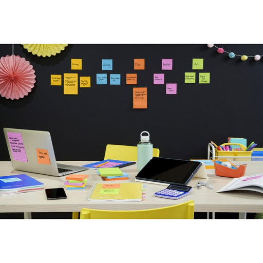 Post-it® Super Sticky Lined Notes - Energy Boost Color Collection