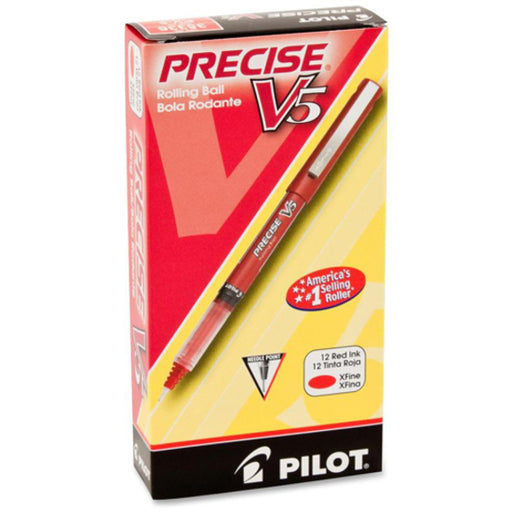 Pilot Precise V5 Extra-Fine Premium Capped Rolling Ball Pens