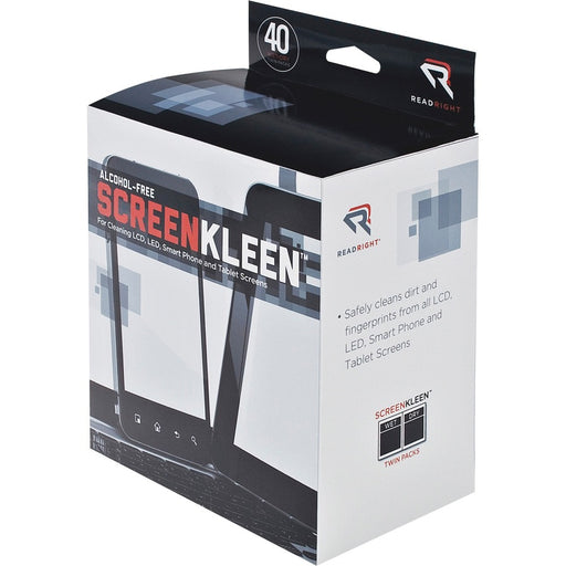 Read Right Alcohol-free LCD ScreenKleen Wipes