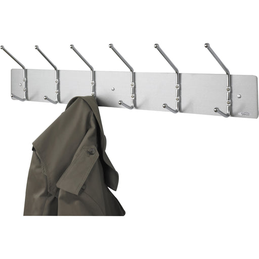 Safco 6-Hook Contemporary Steel Coat Hooks