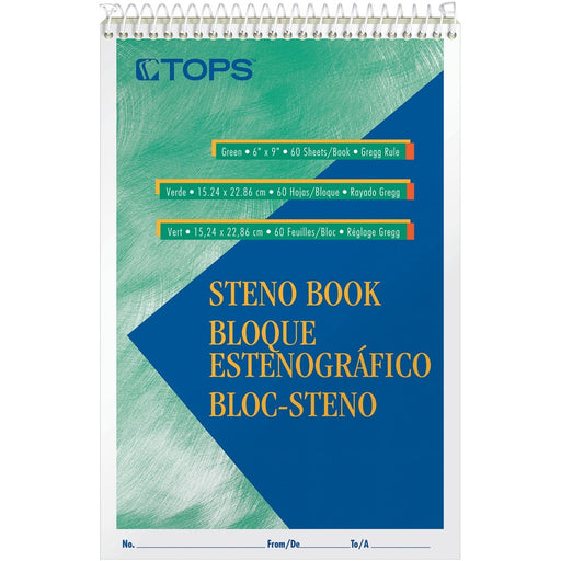 TOPS Green Tint Steno Books