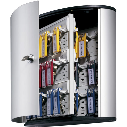 DURABLE® Brushed Aluminum Keyed Lock 54-Key Cabinet