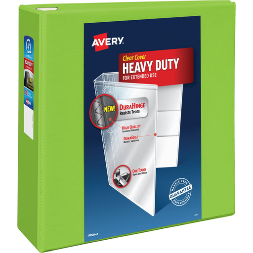 Avery® Heavy-Duty View Chartreuse 4" Binder (79812)