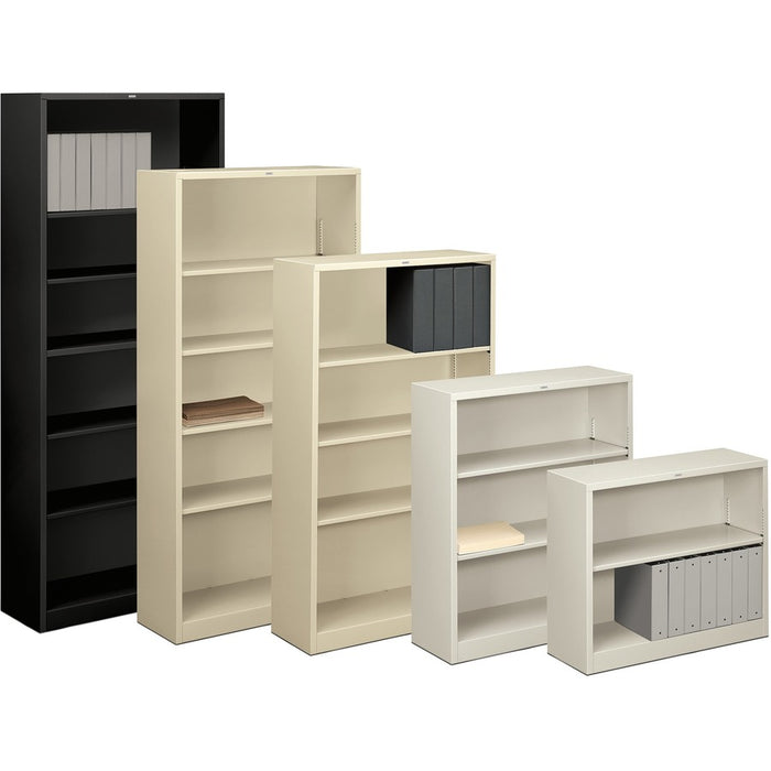 HON Brigade Steel Bookcase | 5 Shelves | 34-1/2"W | Black Finish