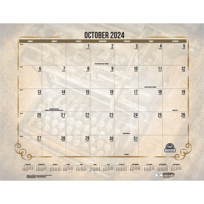 House of Doolittle Vintage Monthly Desk Pad Calendar