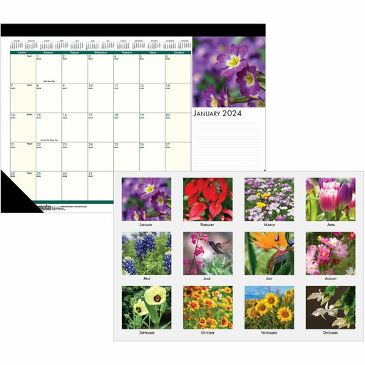 House of Doolittle EarthScapes Flowers 18-1/2" Desk Pad