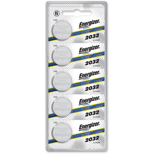 Energizer Industrial 2032 Lithium Battery 5-Packs