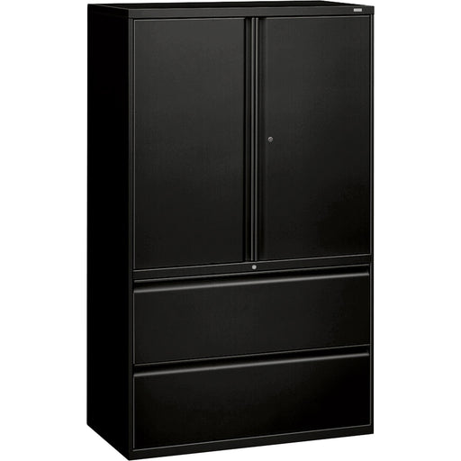 HON 800 Series Wide Lateral File with Storage Cabinet - 2-Drawer