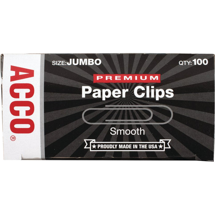 Wilson Jones Premium Jumbo Smooth Paper Clips