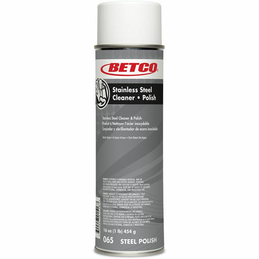 Betco Aerosol Stainless Steel Cleaner And Polish, 17 Oz, Pack Of 12