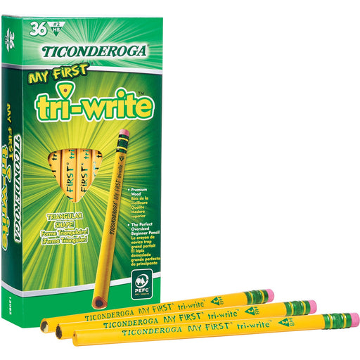 Ticonderoga Tri-Write Beginner No. 2 Pencils