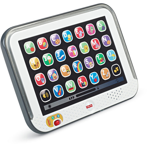 Fisher-Price Pretend Tablet Learning Toy With Lights And Music, Gray, Baby And Toddler Toy
